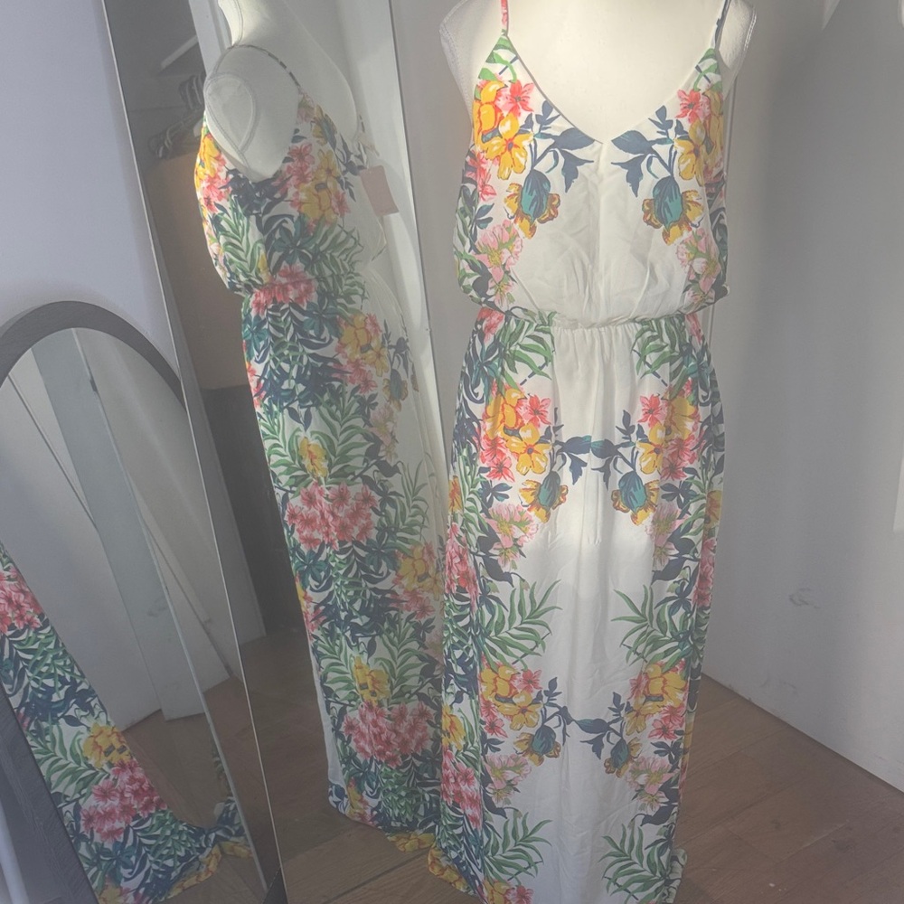 Tropical Maxi 🚨BOGO 50% OFF  - Pink Owl - Floral - NWT - VTG 2000’s - Sz Med - Picture 1 of 3